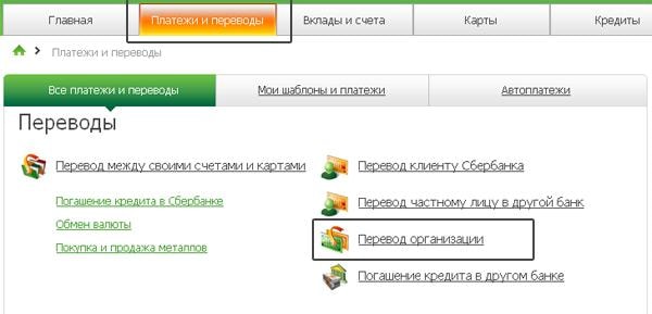 Инструкция по оплате через Сбербанк Онлайн